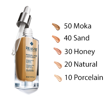 RILASTIL MAQUILLAGE FONDOTINTA SIERO IDRATANTE PROTETTIVO 50 30 ML - pharmaluna