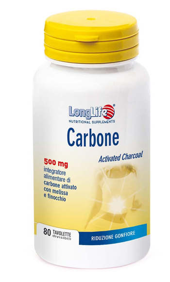 LONGLIFE CARBONE 80 TAVOLETTE - pharmaluna