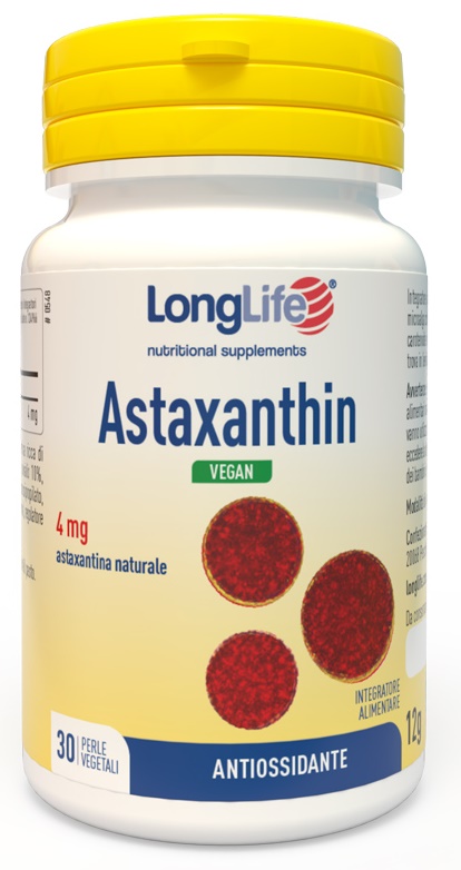 LONGLIFE ASTAXANTHIN 30 PERLE VEG - pharmaluna