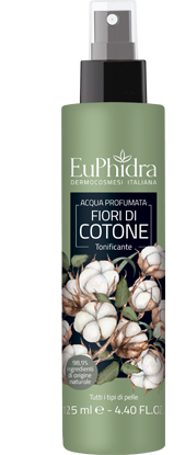 EUPHIDRA ACQUA PROFUMATA COTONE IN FLACONE CON ETICHETTA POMPA SPRAY - pharmaluna