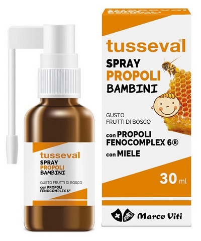 TUSSEVAL GOLA PROPOLI SPRAY PER BAMBINI 30 ML - pharmaluna