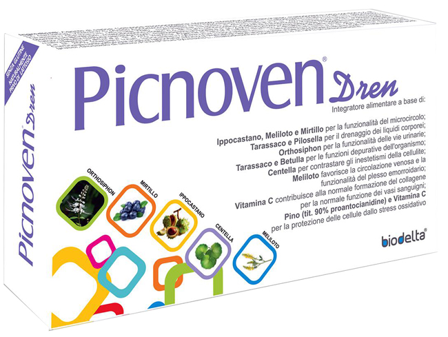 PICNOVEN DREN 100 COMPRESSE 62 G - pharmaluna