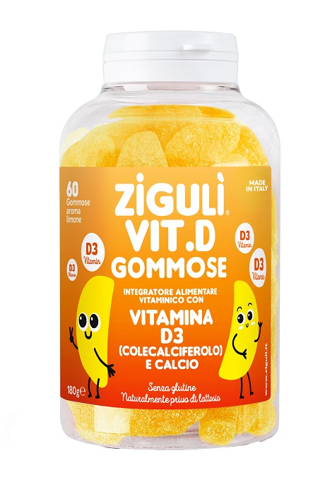 ZIGULI VIT D LIMONE 60 GOMMOSE - pharmaluna