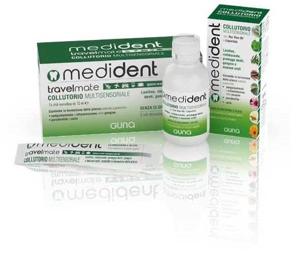 MEDIDENT TRAVELMATE COLLUTORIO MULTISENSORIALE 15 STICK DA 10 ML - pharmaluna