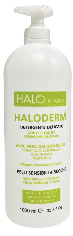 HALODERM DETERGENTE DELICATO 1 L FLACONE HDPE2 TAPPO C/PP92 - pharmaluna