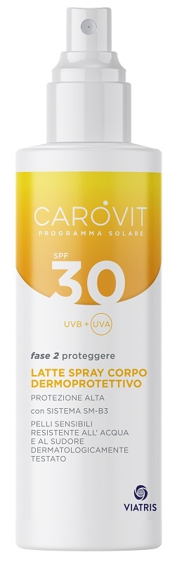 CAROVIT PROGRAMMA SOLARE LATTE CORPO SPF30 200 ML - pharmaluna