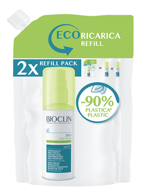 BIOCLIN DEO 24H FRESH VAPO RICARICA 200 ML - pharmaluna