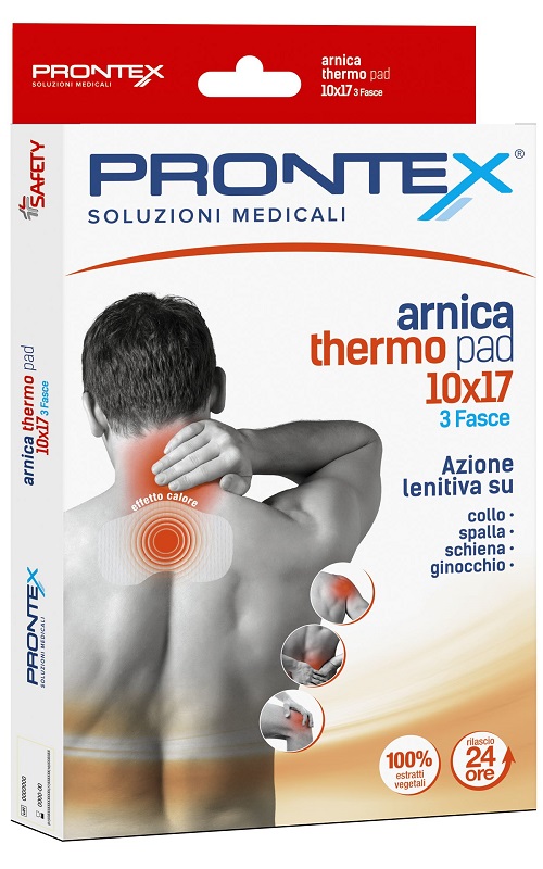 FASCIA PRONTEX ARNICA THERMO PAD 10 x 17 3 PEZZI - pharmaluna