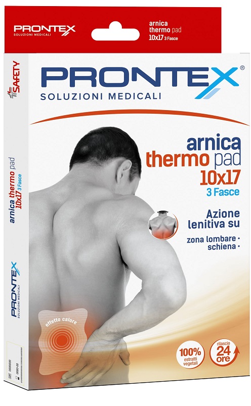 FASCIA PRONTEX ARNICA THERMO PAD 10 X 17 3 PEZZI - pharmaluna