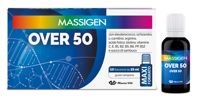 MASSIGEN OVER 50 10 FLACONI DA 25 ML - pharmaluna