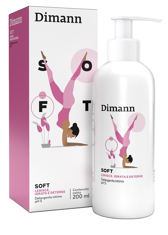 DIMANN SOFT DETERGENTE INTIMO PH 5 200 ML - pharmaluna
