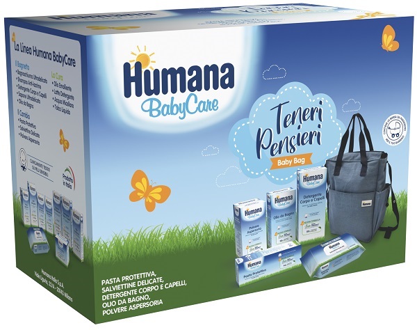 TENERI PENSIERI BABY BAG BABY CARE PASTA PROTETTIVA 100 ML + DETERGENTE CORPO E CAPELLI 300 ML + SALVIETTINE DELICATE 72 PEZZI + POLVERSE ASPERSORIA 150 G + OLIO DA BAGNO 200 ML - pharmaluna