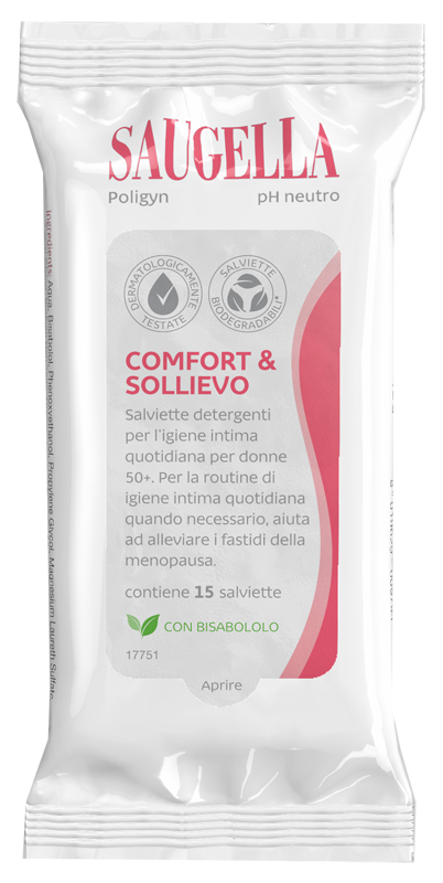 SAUGELLA POLIGYN SALVIETTINE 15 PEZZI - pharmaluna