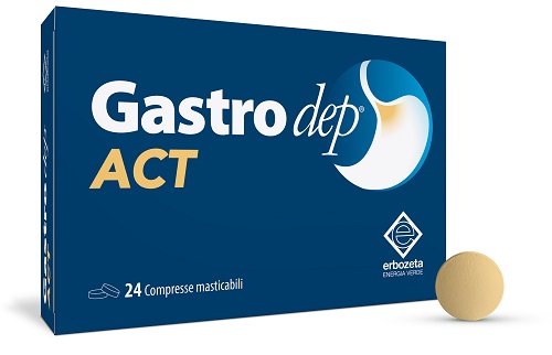 GASTRODEP ACT 24 COMPRESSE MASTICABILI - pharmaluna