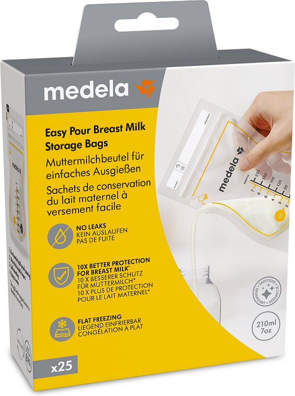 EASY POUR SACCA CONSERVAZIONE LATTE MATERNO 25 PEZZI - pharmaluna