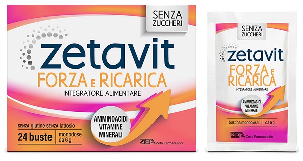 ZETAVIT FORZA E RICARICA 24 BUSTINE 6 G - pharmaluna