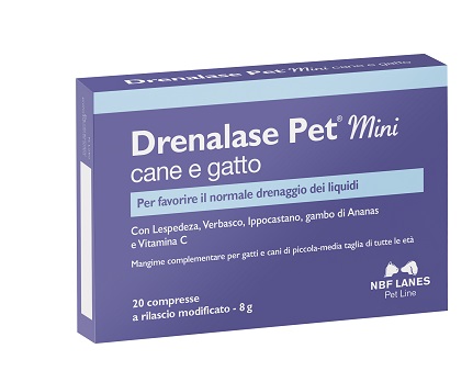 DRENALASE PET MINI CANE GATTO 20 COMPRESSE - pharmaluna