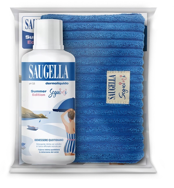 SAUGELLA SEGUIMI BUNDLE DERMOLIQUIDO 500 ML + GADGET POCHETTE - pharmaluna