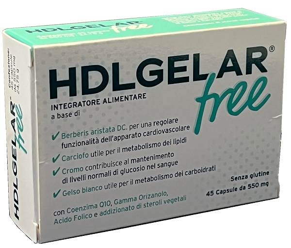 HDLGELAR FREE 45 CAPSULE DA 550 MG - pharmaluna