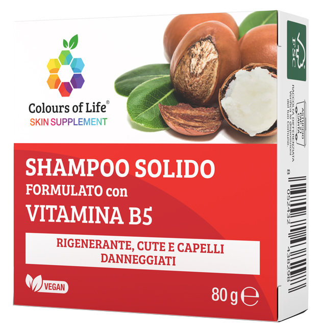 COLOURS OF LIFE VITAMINA B5 SHAMPOO SOLIDO 80 G - pharmaluna