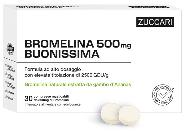 BROMELINA 500 BUONISSIMA 30 COMPRESSE - pharmaluna