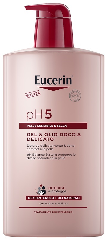 EUCERIN GEL & OLIO DOCCIA DELICATO 1 LITRO - pharmaluna
