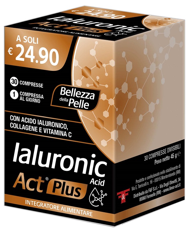 IALURONIC ACID ACT PLUS 30 COMPRESSE DIVISIBILI - pharmaluna
