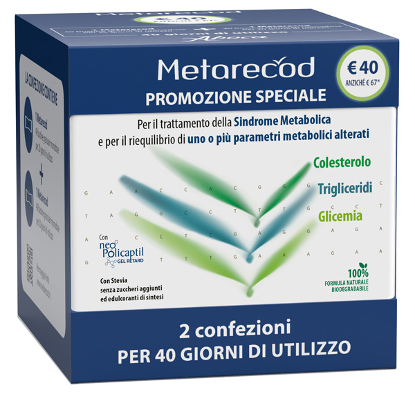 METARECOD 40 BUSTINE GRANULARI DA 2,5 G 2 PEZZI - pharmaluna