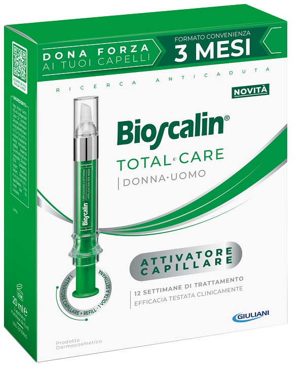 BIOSCALIN TOTAL CARE ATTIVATORE CAPILLARE 2 APPLICATORI MULTIDOSE X 10 ML - pharmaluna