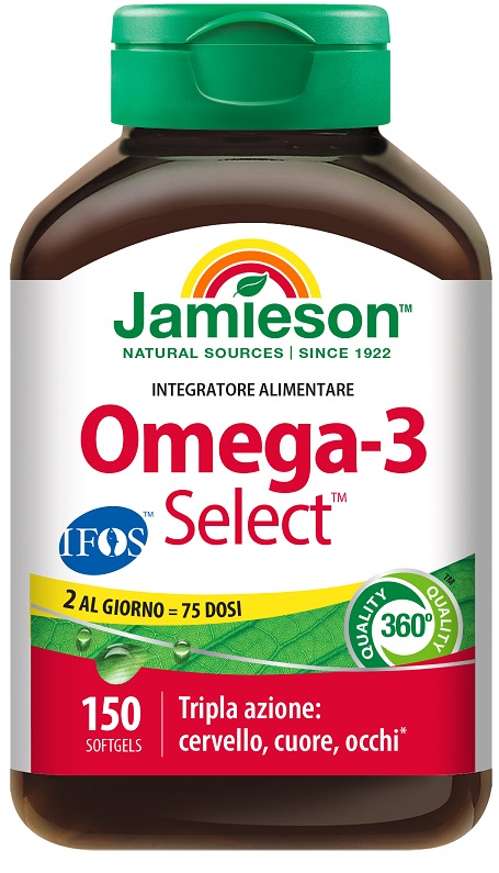 JAMIESON OMEGA 3 SELECT IFOS 150 SOFTGEL - pharmaluna