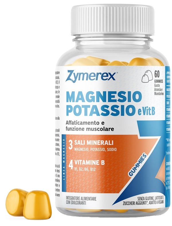 ZYMEREX MAGNESIO POTASSIO E VIT B 60 GUMMIES - pharmaluna