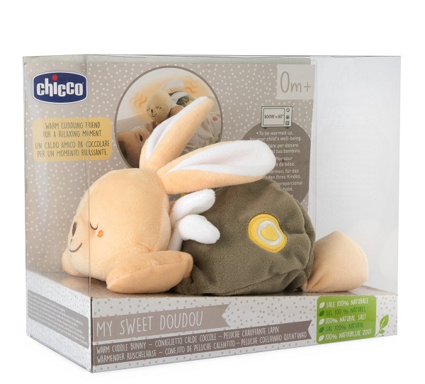 CHICCO GIOCO MY SWEET DOUDOU WARM HEART BUNNY PLUSH - pharmaluna