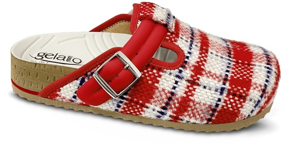 CALZATURA ORTOPEDICA WOODSTOCK SOFT 2,0 TARTAN RED/WHITE 39/40 - pharmaluna