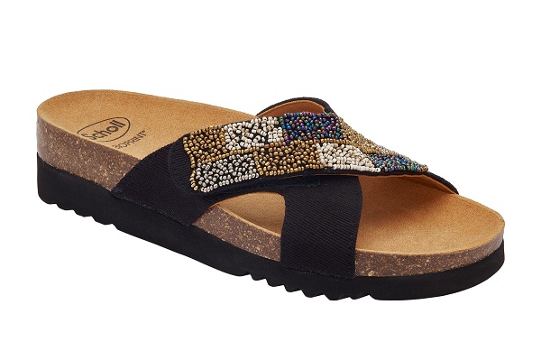 CALZATURA LA SERENA STRAP CANVAS+BEADS BIS W BLACK 38 - pharmaluna