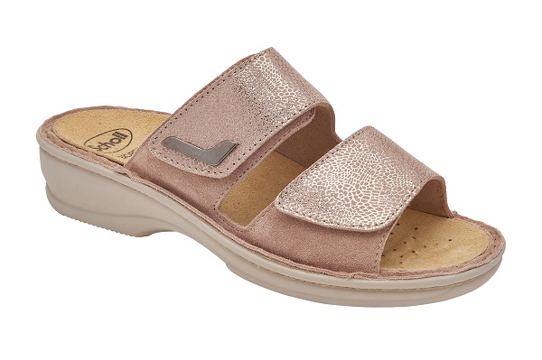 CALZATURA ORTOPEDICA MIETTA 2,0 PRINTED SUEDE+SUEDE W ANTIQUE PINK 37 - pharmaluna