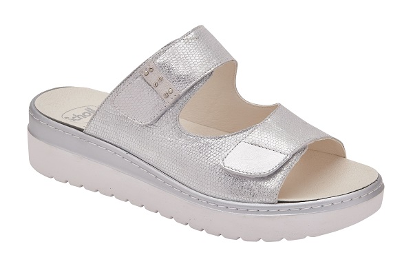 CALZATURA VERSILIA PRINTED LEATHER W SILVER 40 - pharmaluna