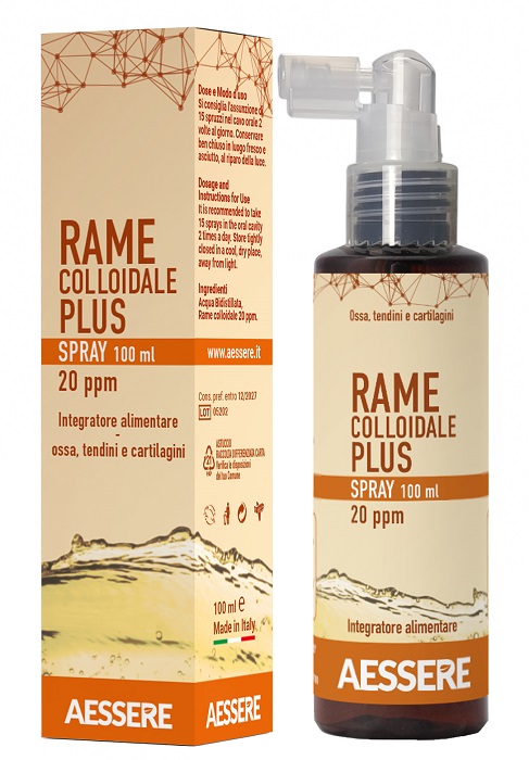 RAME COLLOIDALE PLUS SPRAY 20PPM 100 ML - pharmaluna