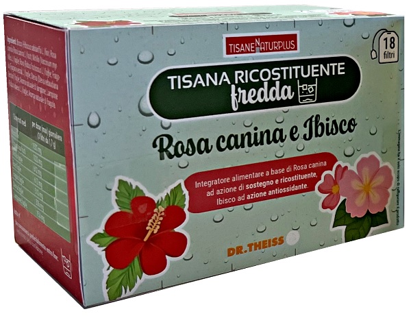 NATURPLUS TISANA FREDDA RICOSTITUENTE ROSA CANINA E IBISCO 18 BUSTINE - pharmaluna