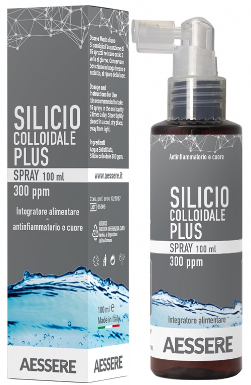 SILICIO COLLOIDALE PLUS SPRAY 300PPM 100 ML - pharmaluna