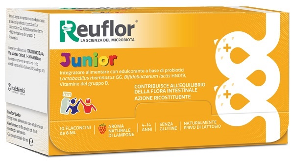 REUFLOR JUNIOR 10 FLACONCINI 8 ML - pharmaluna