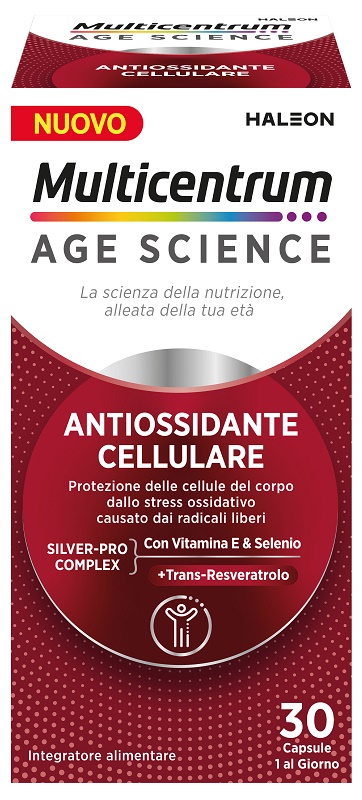 MULTICENTRUM AGE SCIENCE ANTIOSSIDANTE CELLULARE 30 CAPSULE - pharmaluna