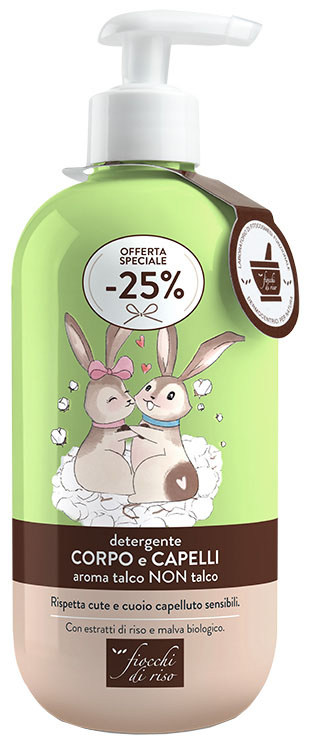 FIOCCHI DI RISO DETERGENTE CAPELLI E CORPO TALCO 400 ML SPECIAL NEW - pharmaluna