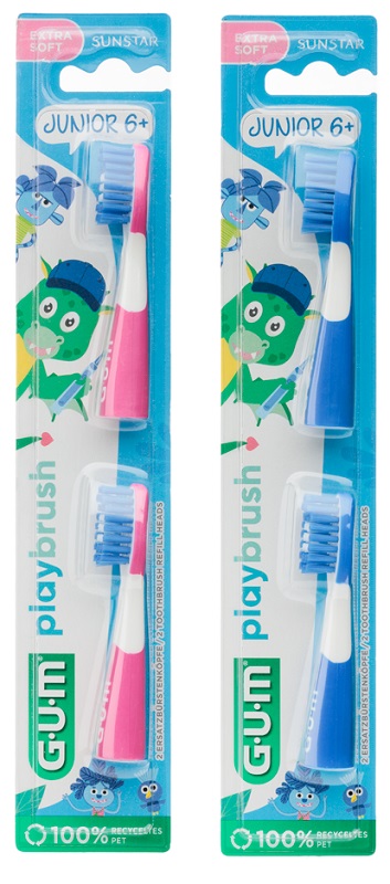 GUM PLAYBRUSH SPAZZOLINO JUNIOR 6+ ROSA - pharmaluna