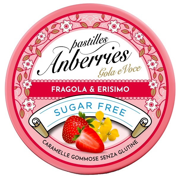 ANBERRIES FRAGOLA&ERISIMO SUGAR FREE 50 G - pharmaluna