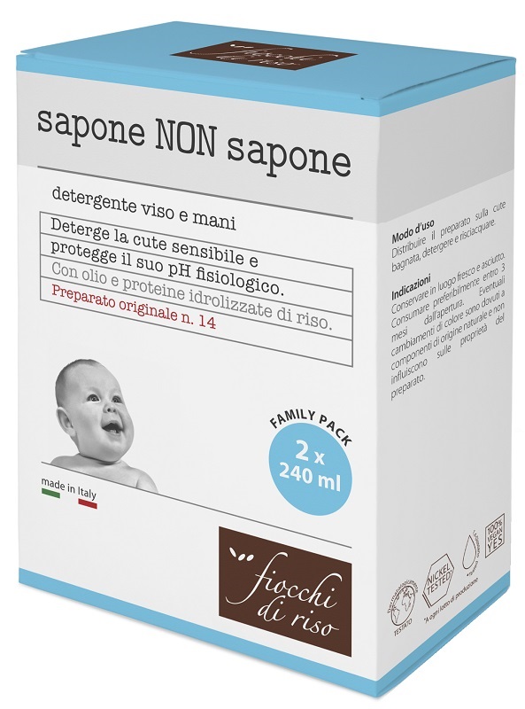 FIOCCHI DI RISO BIPACK SAPONE NON SAPONE 240 ML - pharmaluna