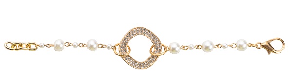 BRACCIALE CERCHIO BRILLANTINI ORO - pharmaluna