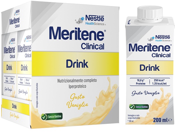 MERITENE CLINICAL VANIGLIA 4 BOTTIGLIE DA 200 ML - pharmaluna