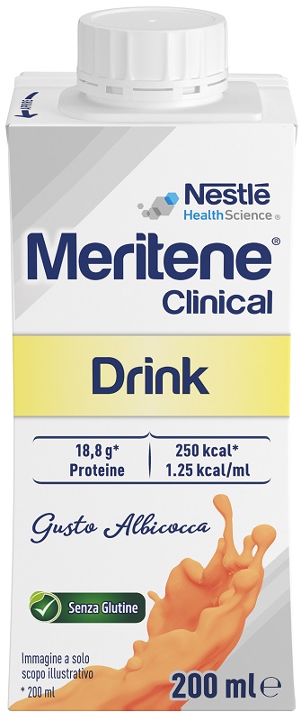 MERITENE CLINICAL ALBICOCCA 200 ML - pharmaluna