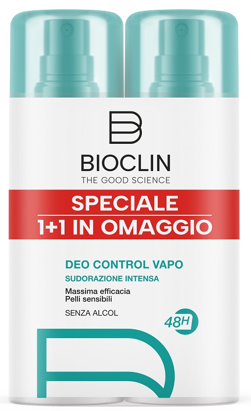 BIOCLIN DEODORANTE CONTROL VAPO NUOVA FORMULA 2 PEZZI 100 ML BIPACK - pharmaluna