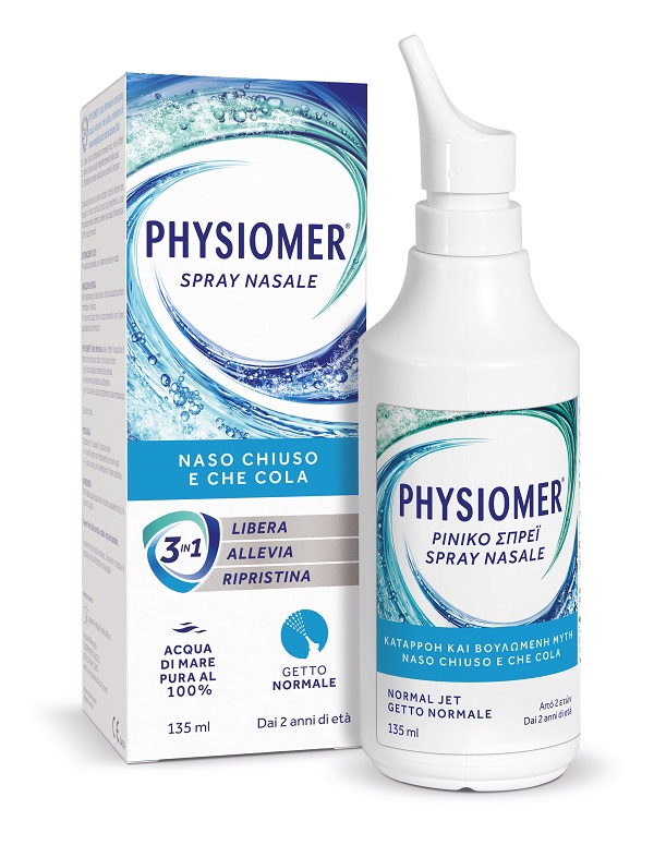 SPRAY NASALE PHYSIOMER GETTO NORMALE 135 ML - pharmaluna